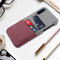 Bakeey Fabric Cloth Woven Double Card Holder Slim Hard PC Protective Case For Xiaomi Mi9 Mi 9 / Xiaomi Mi9 Mi 9 Transparent Edition