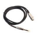 REXLIS 1/ 1.8/ 3M  3-Pin Male To Mono Shielded Microphone Audio Cable
