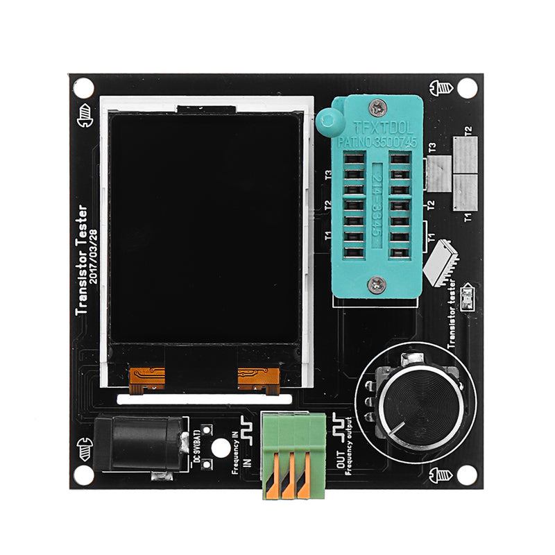 9-12V DC Simple Transistor Tester Frequency Meter 160x128 LCD PWM Square Wave Generator