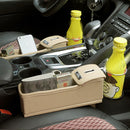 Leather Car Seat Crevice Storage Bag Box Money Pot Beverage Holder Car Seat Pocket Organizer