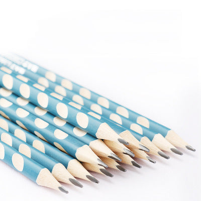 Hole pen student creative sketch hb pencil child writing correction pen triangle 2b pencil