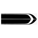 85x11.7cm Car Side Door Stripe Stickers Hood Tailgate Window Decoration Decals Universal