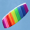 Rainbow Pattern 2m Frameless Flying Kite Dual Lines Control
