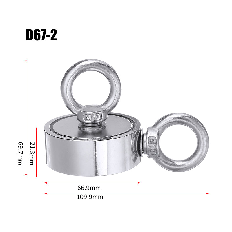 Strong Salvage Magnet Pot Fishing Magnet Deep Sea Magnetic Hook Neodymium Recovery Magnet Tool
