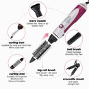 6 in 1 Multi Functional Hair Styling Tools Set, Y.F.M Hair Curler Roller Hair Hairdressing Straightener Electric Hair Dryer Curling Iron