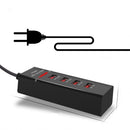 Bakeey 2.4A 4 Ports USB Fast Charger Wall Charger EU Adapter for Nokia X6 Xiaomi Mi A2 Pocophone F1