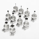 10pcs 3/4/5/6/7/8/10/12mm Heat Gun Nozzles Heat Air Guns Nozzle for 850 Hot Air Soldering Station