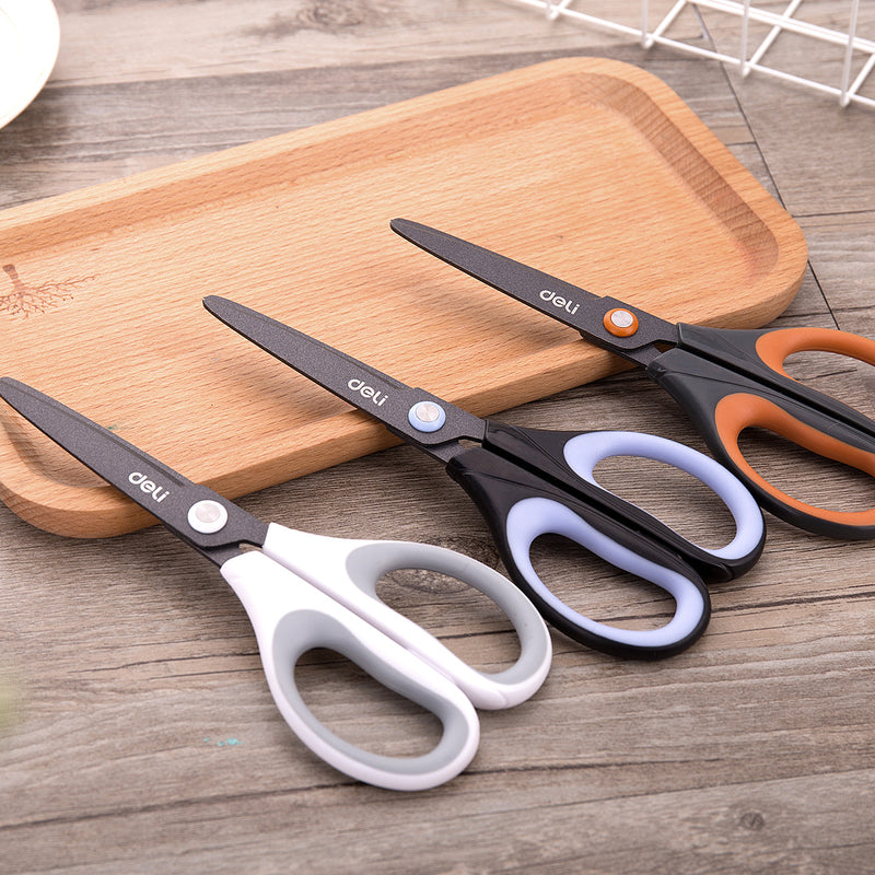 XIAOMI Ecosystem Deli 6055 Soft-touch Scissors Alloy Stainless Steel Cutter Home Office Hand Craft Scissors Cutting Tools