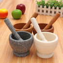 Resin Pestle & Mortar Set Garlic Herb Spice Mixing Grinder Crusher Kitchen Bowl Smashing Tools