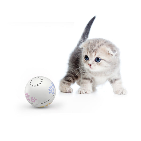PETONEER PBL010 Smart USB Charging Electric Cat Companion Ball Cat Toy Built-In Catnip Box Irregular Scrolling Funny Cat Artifact Smart Pet Toys