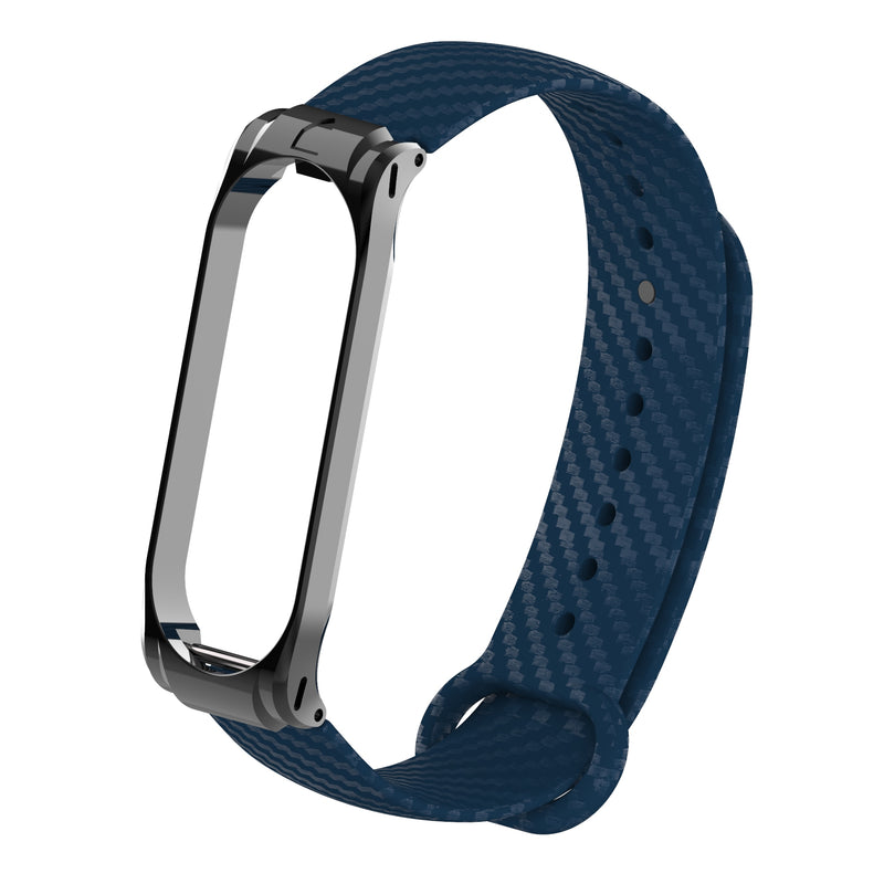 Bakeey Replacement Carbon Fiber Decoration TPU Watch Band for Xiaomi Mi Band 4 Smart Watch