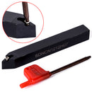 Machifit 10pcs DCMT070204 Carbide Inserts with 4pcs 12mm Lathe Boring Bar Turning Tool Holder