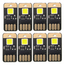 8PCS Mini USB 0.6W White Touch Dimming Camping LED Rigid Strip Light Night Lamp DC5V