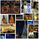 6M Solar Powered 60LED String Light 8 Modes IP65 Waterproof Copper Wire Fairy Lamp for Outdoor Garden