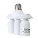3 in 1 E27 E26 to E27 LED Light Bulb Socket Splitter Adapter Lamp Holder