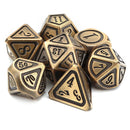 7Pcs DND Polyhedral Dice For Role Playing Game Metal Dice Set