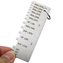 Metal Sheet Thickness Gauge Welding Gage Soldering Inspection Tools Stainless Steel Welding Ruler