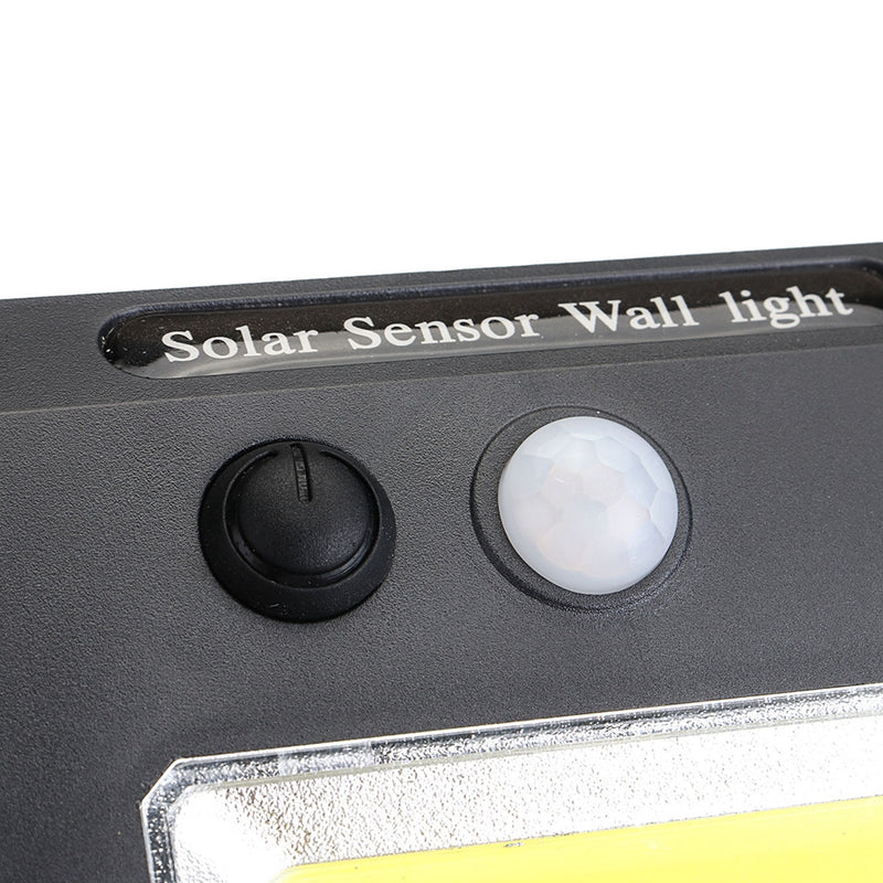 Solar Power Super Bright COB 24 LED PIR Motion Sensor Wall Light Outdoor Wireless Waterproof Lamp