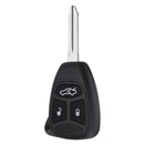 3 Buttons Car Remote Key Fob Case Shell With Uncut Blade A48 For Chrysler Dodge