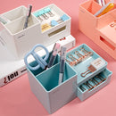 XIAOMI Ecosystem Deli 8907 Storage Box Multi-functional Desktop Pen Holder Student Stationery Organizer with Drawer Desk Accessories Office School Supplies