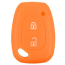 2 Button Soft Silicone Smart Key Fob Case Cover for Renault Kangoo Master Trafic