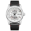 MINI FOCUS MF0168G Date Calendar Display Waterproof Military Style Leather Strap Men Watach Quartz Watch