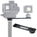 Ulanzi PT-7 Cold Shoe Stand Bracket Vlogging Microphone Flash Light Extension Plate with 1/4 Inch Tripod Screw