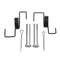 Foot Pegs Pit Dirt Bike Aluminium For Yamaha PW50 PW80 TW200 Honda XR/CRF