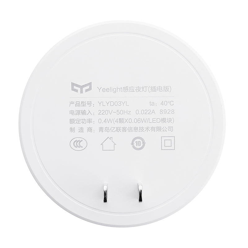 Yeelight YLYD03YL Smart Induction Plug-in Night Light for Home Bedroom Corridor Wall Lamp (Xiaomi Ecosystem Product)