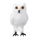 Feather Lifelike Owl Ornaments Garden Home Decorations