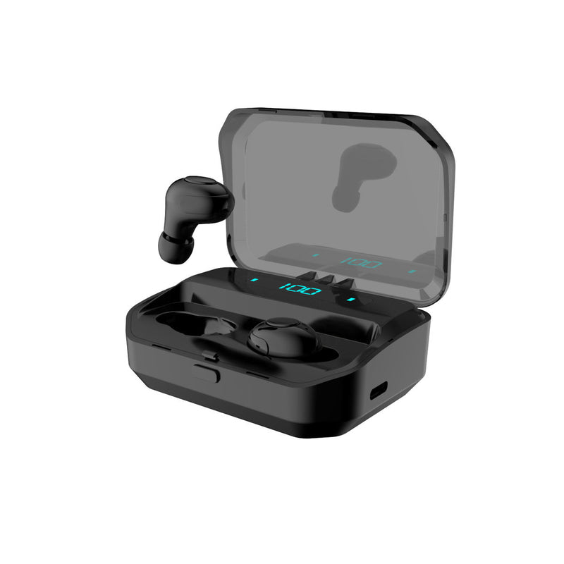 TWS Digital Display bluetooth 5.0 Wireless Earbuds CVC8.0+DSP Noise Cancelling In-ear Sport Earphone Auto Pair Headphone