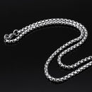 Stainless Steel Christ Jesus Cross Crucifix Patterned Pendant Necklace Chain