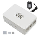Black/White/Transparent Raspberry Pi ABS Case Enclosure Box V4 With Heat Sink + 5V3A Power Supply EU Plug DIY Kit For Raspberry Pi 4B