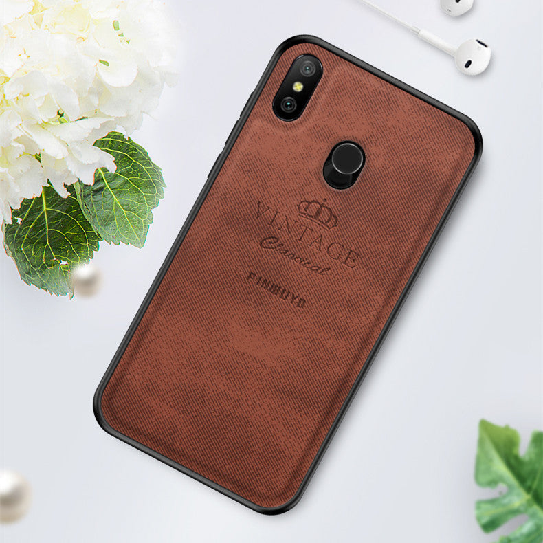 MOFI PINWUYO Shockproof PU Leather Soft TPU Back Cover Protective Case for Xiaomi Redmi Note 6 Pro