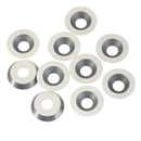 10pcs Round Carbide Inserts Cutter 16mm Diameter for Wood Turning