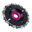 Drillpro 4 Inch Steel Grinder Chain Disc 22 Tooth Wood Carving Disc for 100 115 Angle Grinder