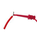 Cleqee P1045 5pcs 1M 4mm Stackable Banana plug to Test Clip Test Leads Durable Multimeter Testing Cables Copper