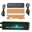 DIY AK2515 VFD Music Audio Spectrum Indicator Kit 15 Level VU Meter Screen Display Amplifier Board Precision Clock Adjustable AGC Mode