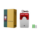 NEW Durable 12V Wired Sound Alarm Strobe Flashing Light Alarm Home Security Safe
