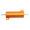 RX24 50W 100R 100RJ Metal Aluminum Case High Power Resistor Golden Metal Shell Case Heatsink Resistance Resistor