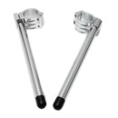 Pair 7/8"41mm Motorcycle Clip-on Bar Tube Handlebars CNC For Yamaha/Honda/GSXR