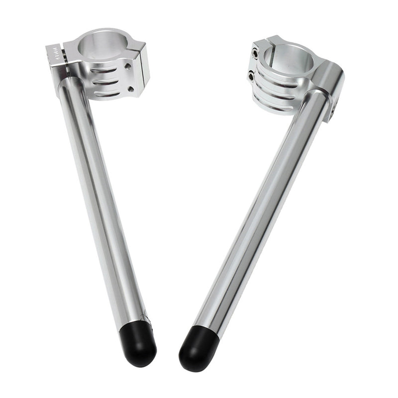 Pair 7/8"41mm Motorcycle Clip-on Bar Tube Handlebars CNC For Yamaha/Honda/GSXR