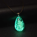 Luminous Starry Dried Flower Pendant Necklace Casual Style Necklace For Women