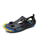 Men Hole Lace Up Sandals Summer Beach Slipper Shoes