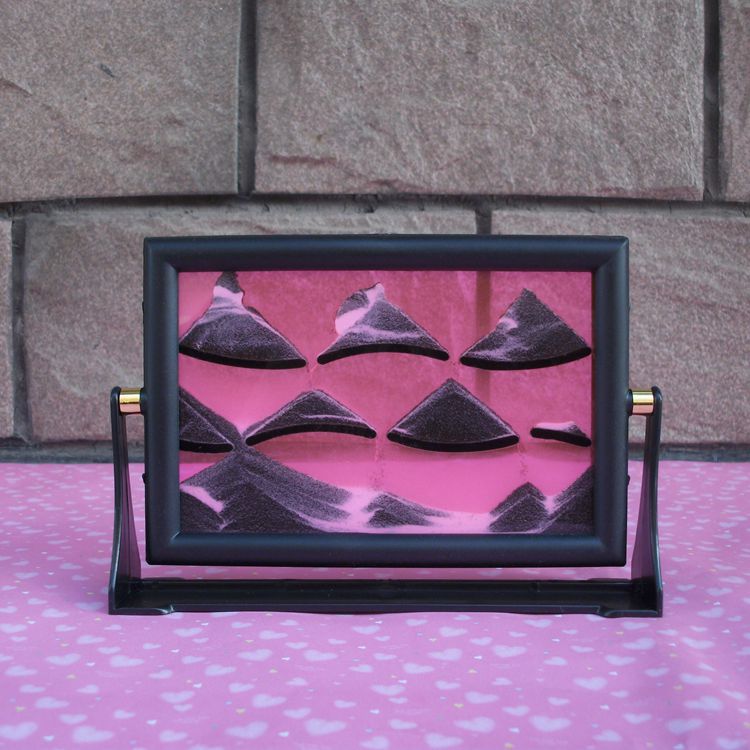 3D Moving Sandglass Sand Picture Frame Home Desk Decor Birthday Gift Ornament