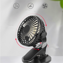 3 Speed USB/Battery Mini Fan Multi-purpose 360 Clip On Car Desk Table Laptop Cooling Fan