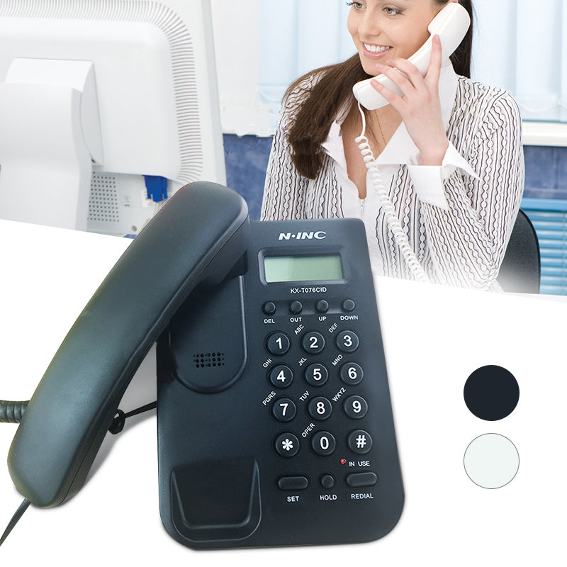 NINC B24885 Hotel Telephone Home Hotel Wired Desktop Wall Phone Office Landline Telephone