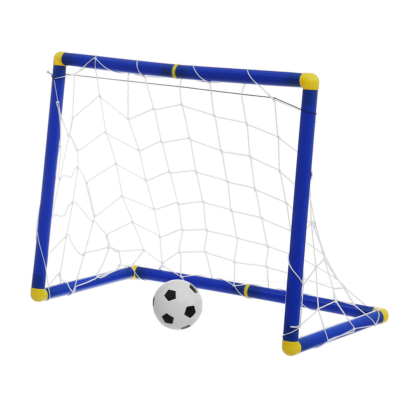 60cm Kids Football Soccer Goals Portable Posts Nets Frame Ball Pump Indoor Outdoor Set Children Play Fun Toys