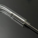 4Pcs/Set Wedding Birthday Party Transparent Glass Drinking Straw