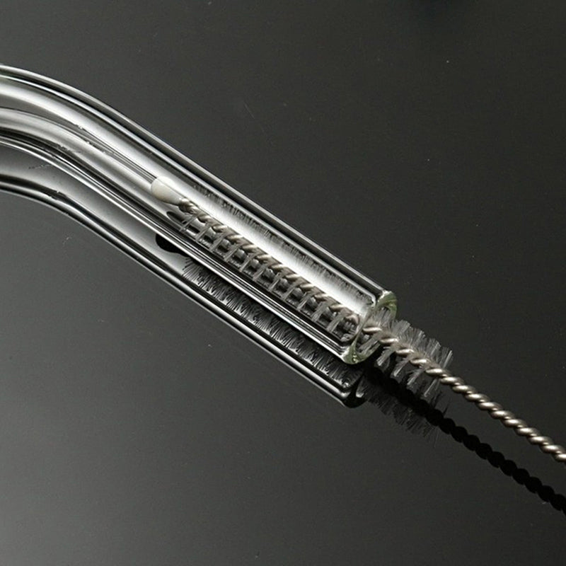 4Pcs/Set Wedding Birthday Party Transparent Glass Drinking Straw